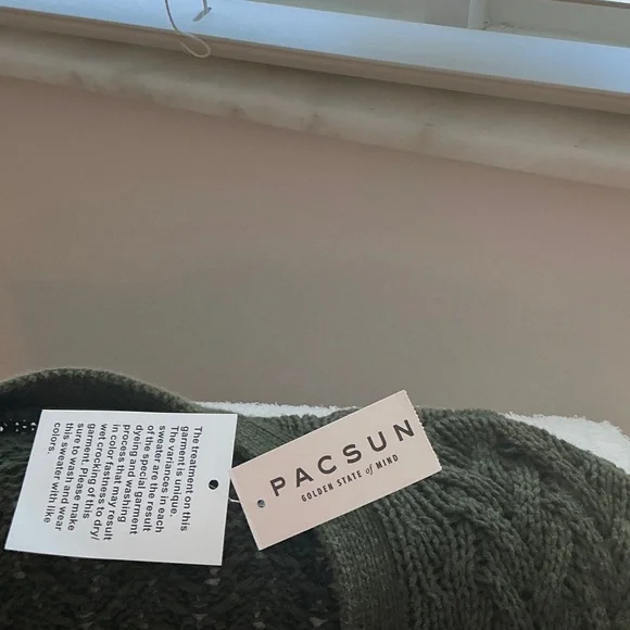 PacSun Olive Knit Sweater - Picture 2 of 4